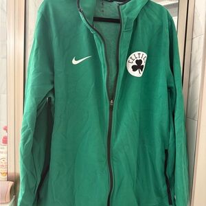 Nike Green Celtics Zip Up Hoodie
